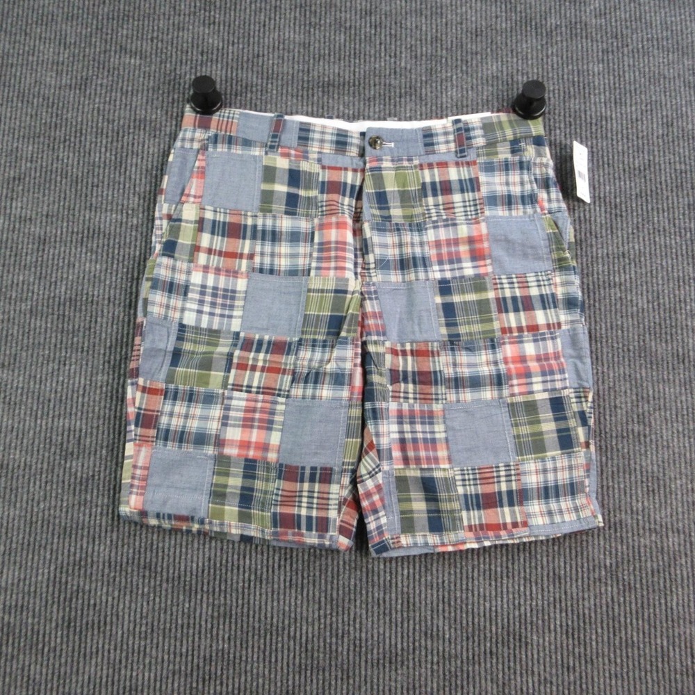 Brooks Brothers Shorts Mens 36 Multicolor Bermuda Plaid Patchwork 36x9* NWT